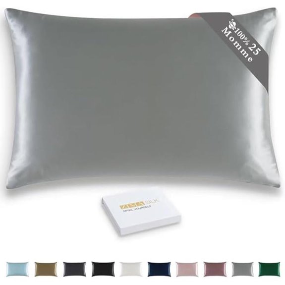 ZIMASILK 25 Momme Mulberry Silk Pillowcase 20x26