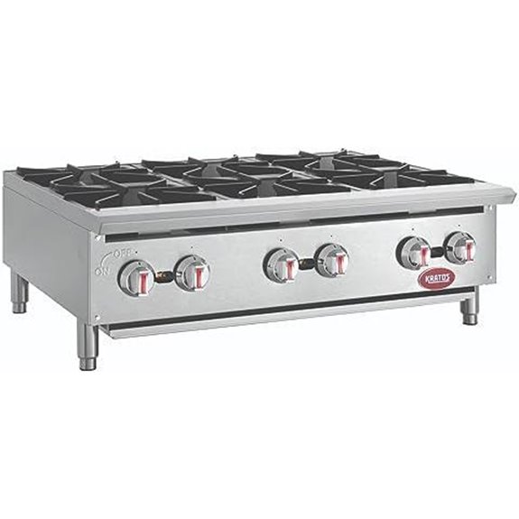 Kratos 6-Burner Commercial Gas Range 36