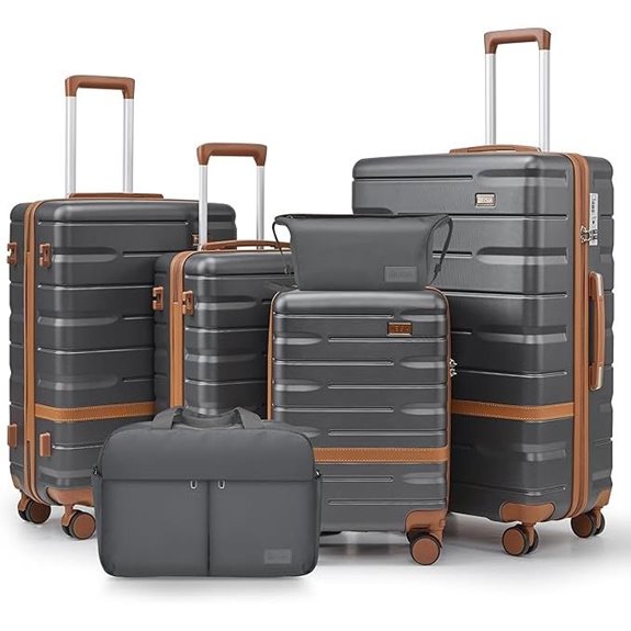 Lightweight 6-Piece Hard Shell Luggage Set with Spinner