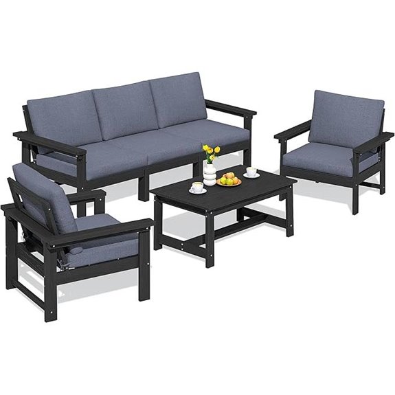 SERWALL 6-Piece Outdoor Patio Furniture Set