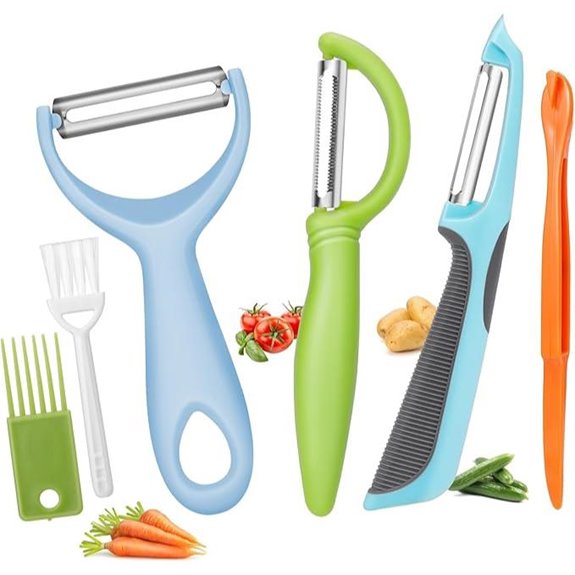 Senbowe Stainless Steel Vegetable Peeler Set (6 pcs)