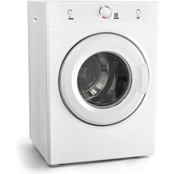 Euhomy 3.5 Cu. Ft. Stainless Steel Clothes Dryer