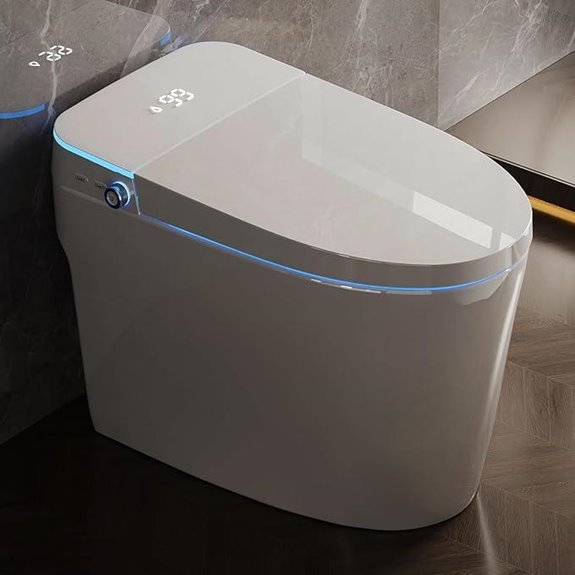 VIPOOO Smart Toilet with Bidet and Foot Sensor