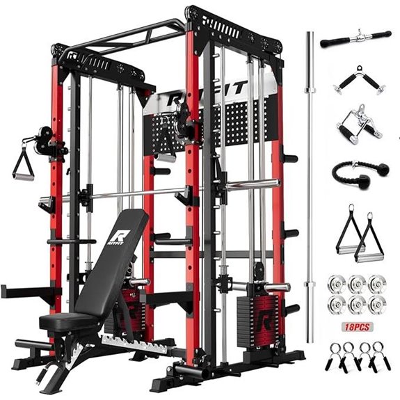 RitFit M1 Pro Smith Machine Power Cage Set