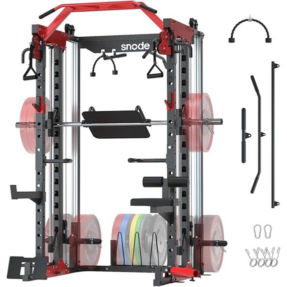 SNODE ALL10 Smith Machine & Power Rack System
