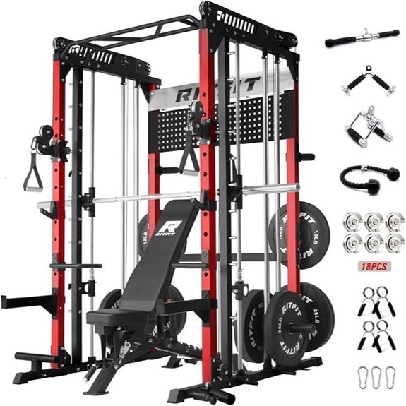RitFit M1 & M1 Pro Smith Machine with Cables