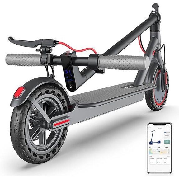 Electric Scooter with Solid Tires & Long Range