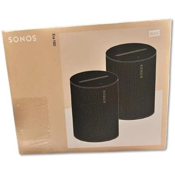 Sonos Era 100 Wireless Voice-Controlled Smart Speakers (2 Pack)