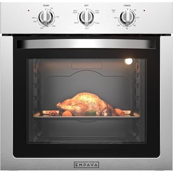 Empava 24 Built-In Electric Wall Oven Stainless Steel
