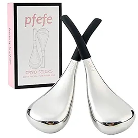 Pfefe Stainless Steel Facial Cryo Globes for Women