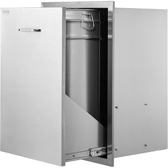VEVOR Outdoor Kitchen Trash Drawer Stainless Steel