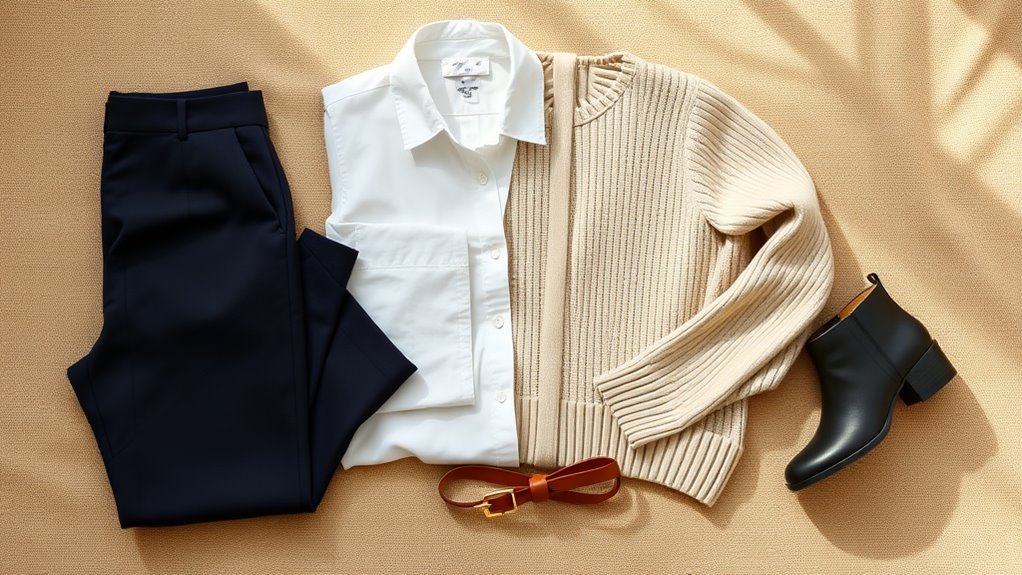 streamlined wardrobe for clarity