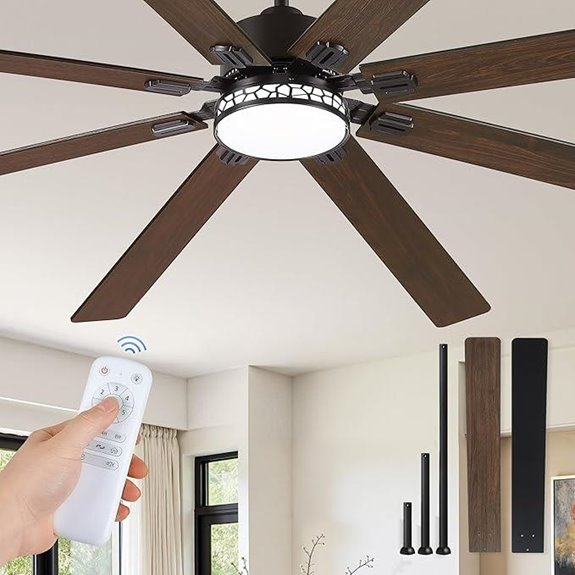 Fanbulous Modern Farmhouse Ceiling Fan with Lights