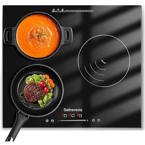 24-Inch 3-Burner Induction Cooktop with Touch Controls
