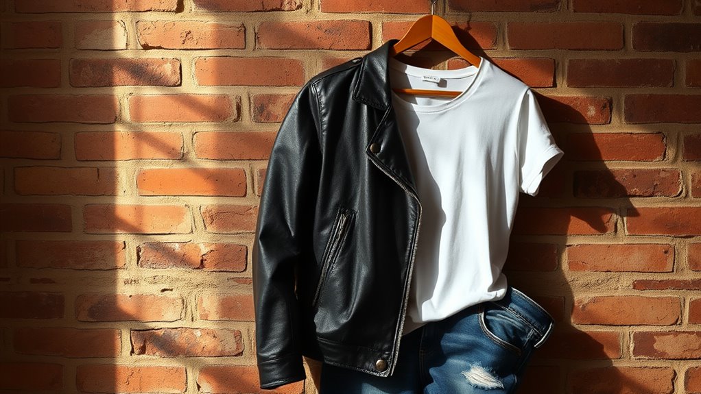 timeless stylish leather jacket