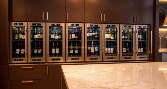 top built in wine coolers