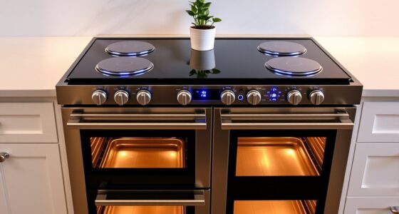 top double oven ranges