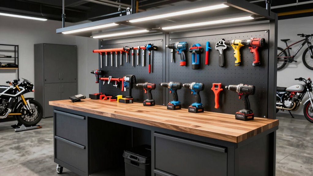 top garage workbench setups