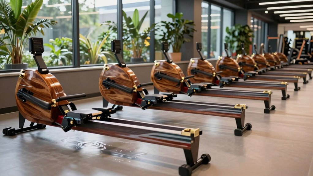 top water rowing machines