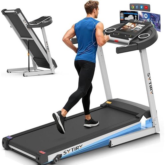 touchscreen incline treadmill with wifi