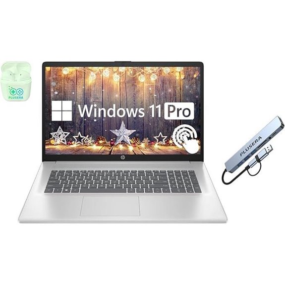 HP 17.3 Touchscreen Laptop with Ryzen 5 & Office