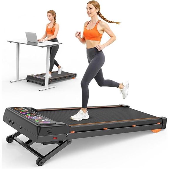 Walking Pad Treadmill with Auto Incline and Bluetooth Speaker