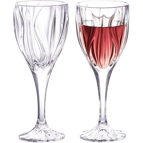 KAMMAK 2-Pack Crystal Bordeaux Wine Glasses