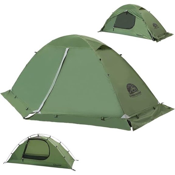 1/2 Person Waterproof Backpacking Tent for 4 Seasons