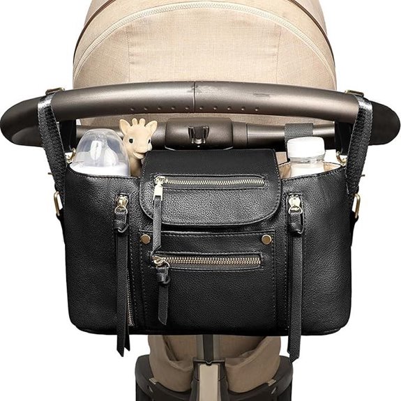 Miss Fong Universal Stroller Organizer with Insulated Cup Holder