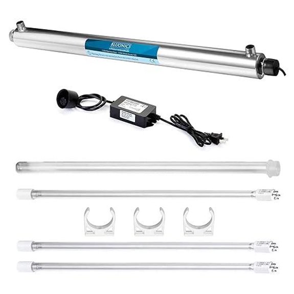 UV Water Filter System with Extra Bulbs