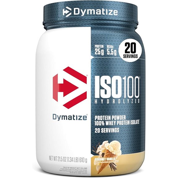 Dymatize ISO100 Whey Protein Powder Vanilla Flavor