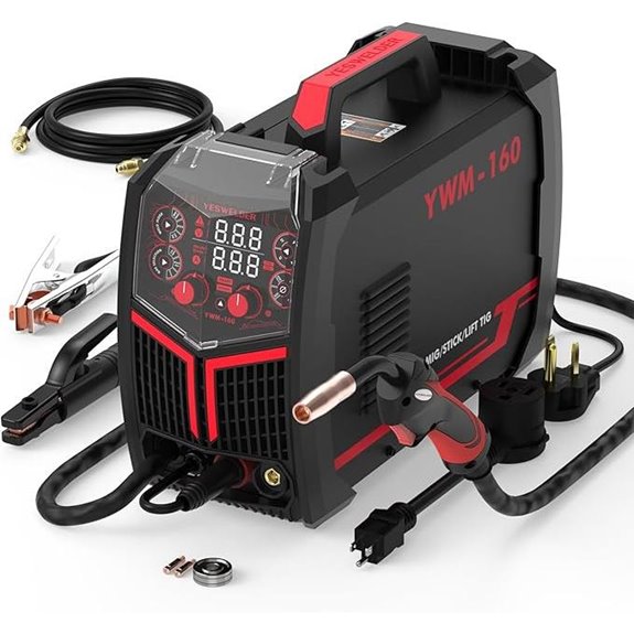 YESWELDER 160A 4-in-1 Multiprocess MIG Stick TIG Welder