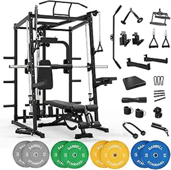 Mikolo All-in-One Home Gym with Weight Plates