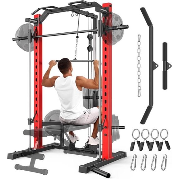 OPPSDECOR Multi-Function Power Rack for Home Gym