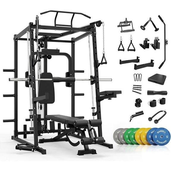 Mikolo All-in-One Home Gym Power Cage with Cables