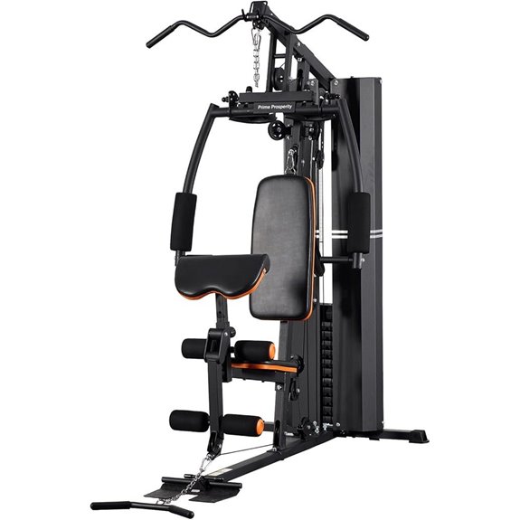 Multi-Functional Home Gym Equipment with Pulley & Rowing