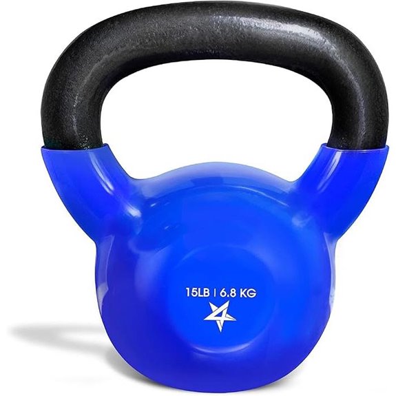 Yes4All Vinyl Coated Kettlebell for Strength Training