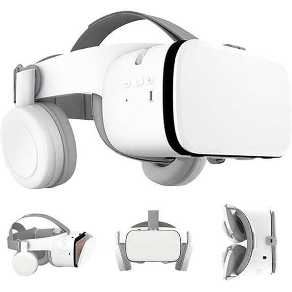 VR Headset with Bluetooth Headphones for Phone Gaming