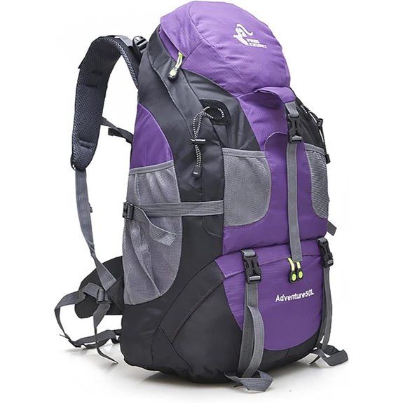 Bseash 50L Water-Resistant Hiking Daypack