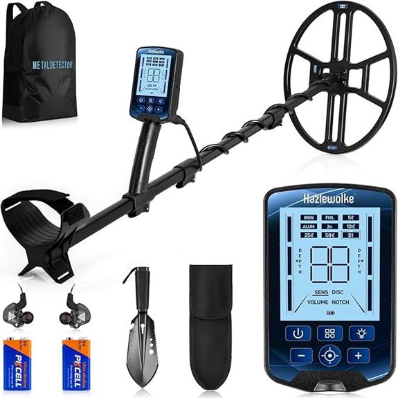 14-Inch Waterproof Metal Detector with 4 Modes
