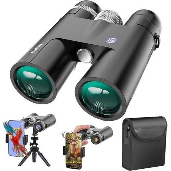 18x50 Waterproof Binoculars with Phone Adapter and Tripod