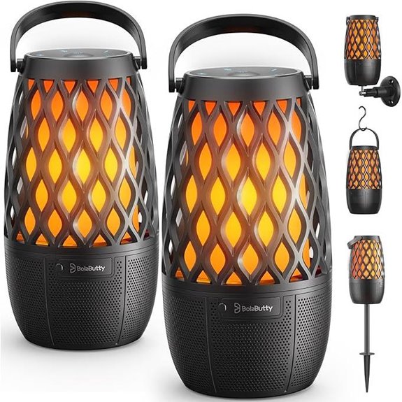 Outdoor Bluetooth Speaker with Lights and Waterproof Features