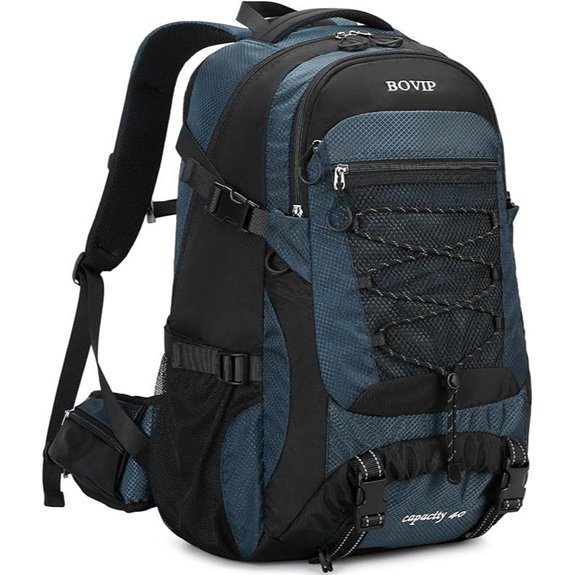 BOVIP 40L Waterproof Hiking Backpack for Men & Women