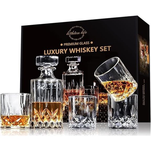 Lighten Life Whiskey Decanter Set with Glasses