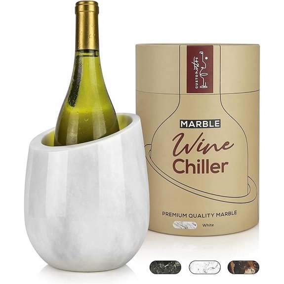 Gusto Nostro Marble Wine Chiller Bucket (White)