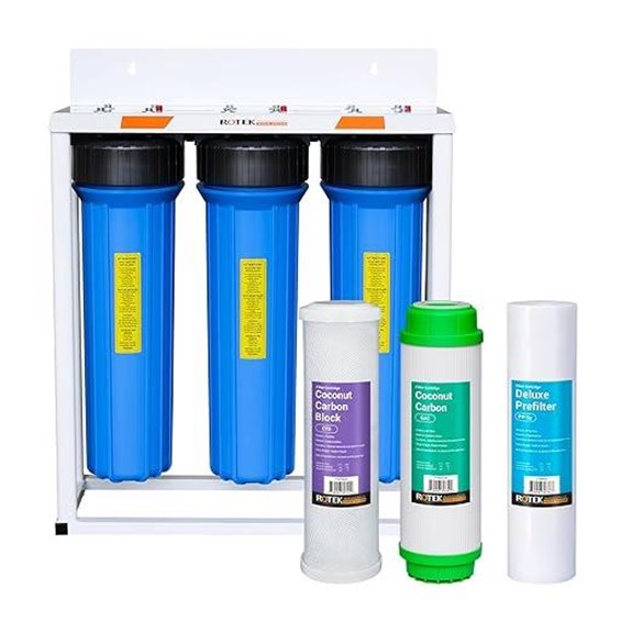 Rotek Whole House 3-Stage Water Filtration System