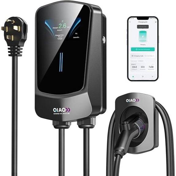 QIAO Level 2 EV Charger with Wi-Fi & Bluetooth