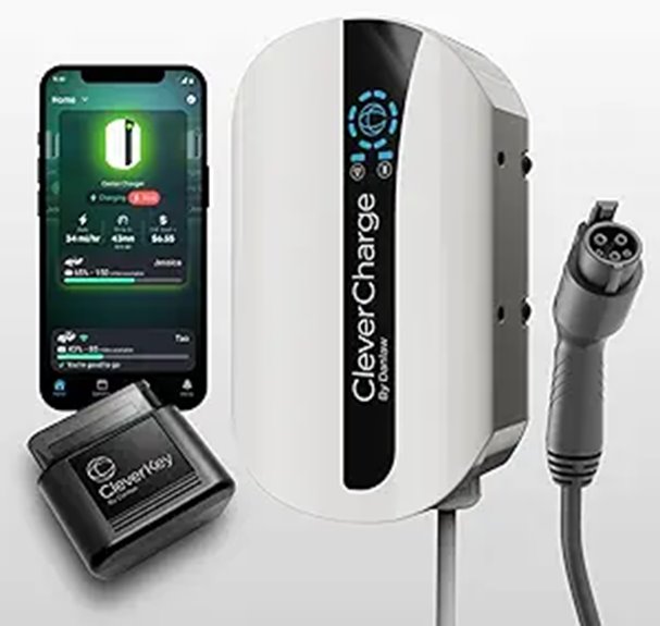 CleverCharge Wi-Fi Level 2 EV Charger with J1772