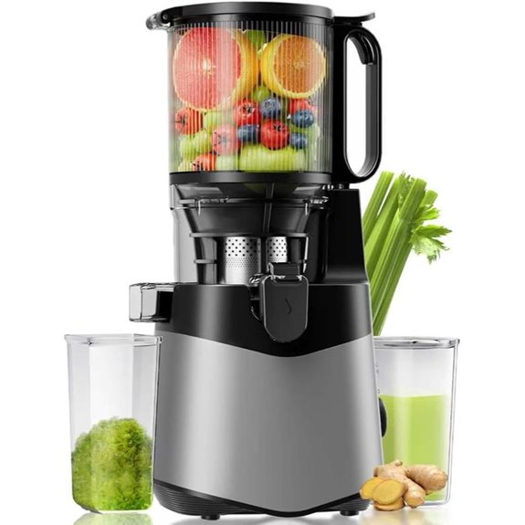 Cold Press Juicer with 5.8 Wide Feed Chute