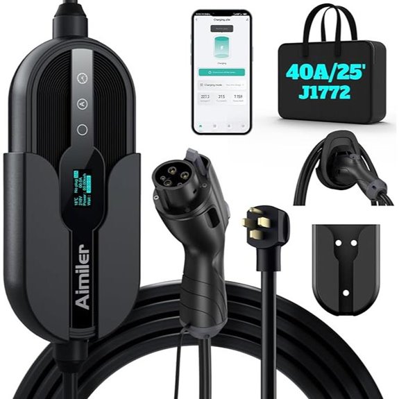 Level 2 EV Charger with WiFi and J1772 Connector